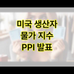 미국 생산자 물가 지수 PPI 발표