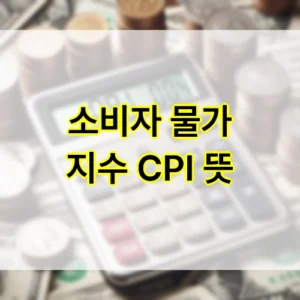 소비자 물가 지수 CPI 뜻