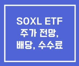 SOXL ETF 주가 전망 배당 수수료