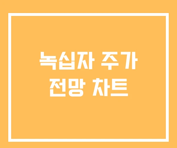 녹십자 주가 전망 차트