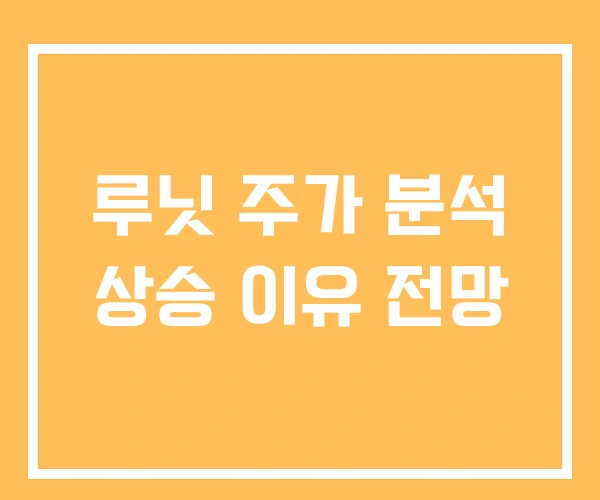 루닛 주가 분석 상승 이유 전망