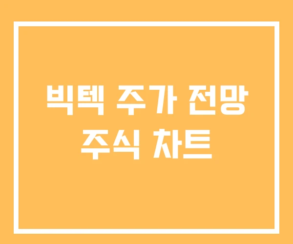 빅텍 주가 전망 주식 차트