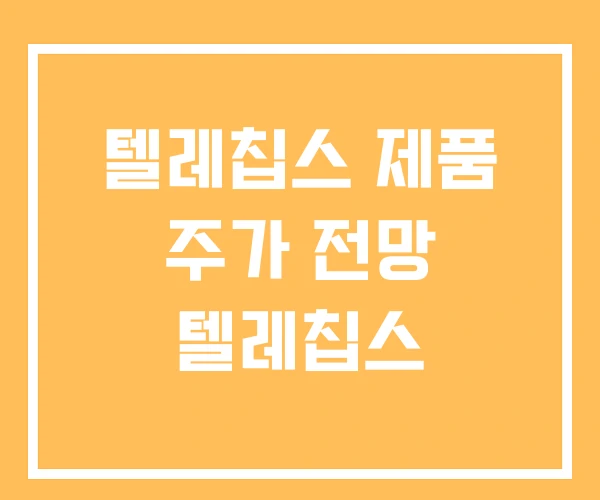 텔레칩스 제품 주가 전망 텔레칩스 텔레칩스 제품 주가 전망 텔레칩스