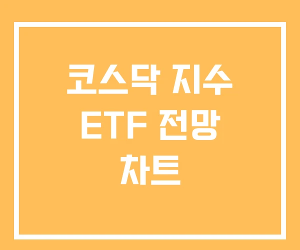 코스닥 지수 ETF 전망 차트