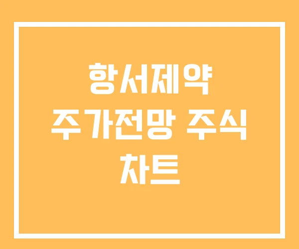 항서제약 주가전망 주식 차트