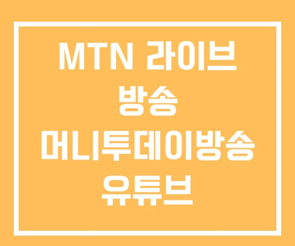 MTN 라이브 방송 머니투데이방송 유튜브 MTN 라이브 방송 머니투데이방송 유튜브