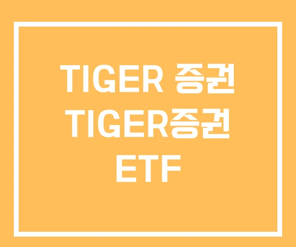 TIGER 증권 TIGER증권 ETF