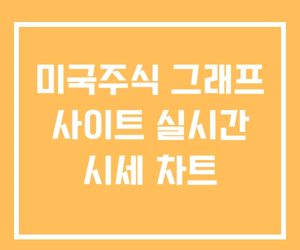 미국주식 그래프 사이트 실시간 시세 차트